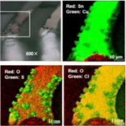 TOF-SIMS of surface pollution